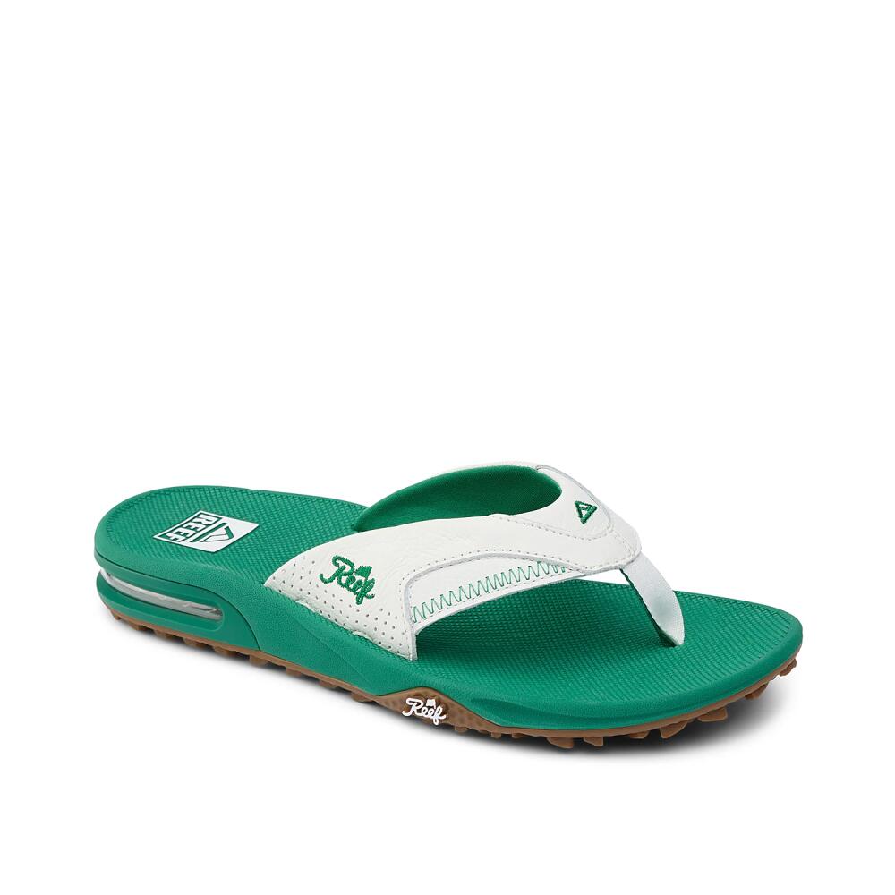 Reef Spackler Spikeless Flip Flop | Men's | White/Green Cover