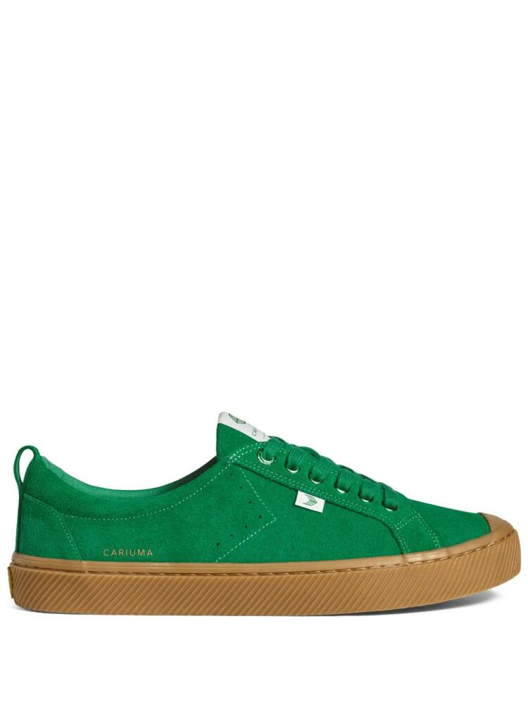 Cariuma Oca Low suede lace-up sneakers - Green Cover