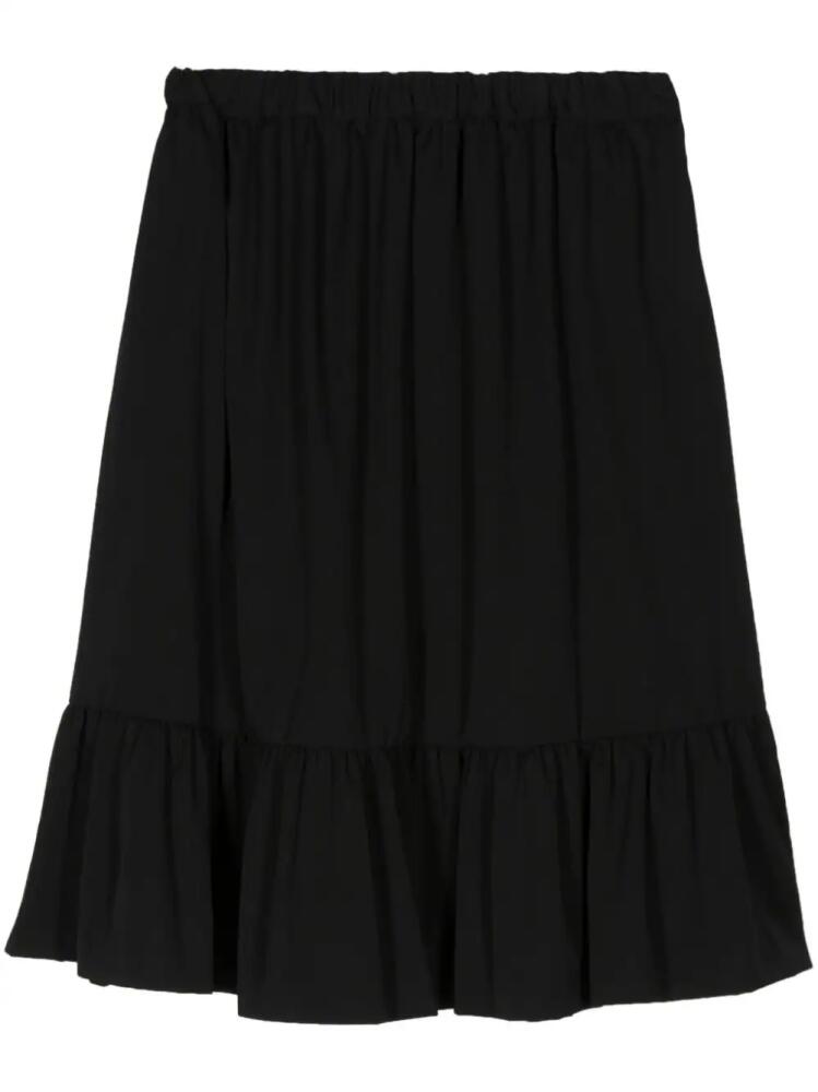 Comme Des Garçons Girl ruffled wool midi skirt - Black Cover