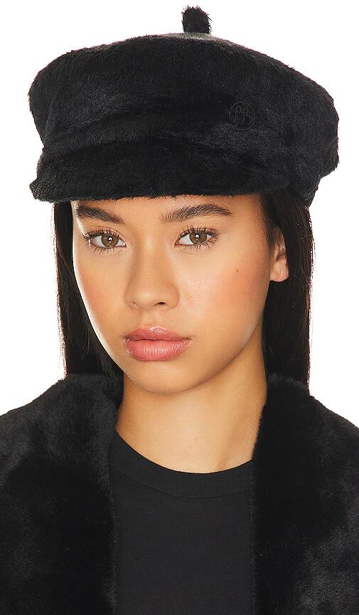 Ruslan Baginskiy Faux Fur Cap in Black Cover