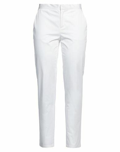 Barba Napoli Woman Pants White Cotton, Elastane Cover