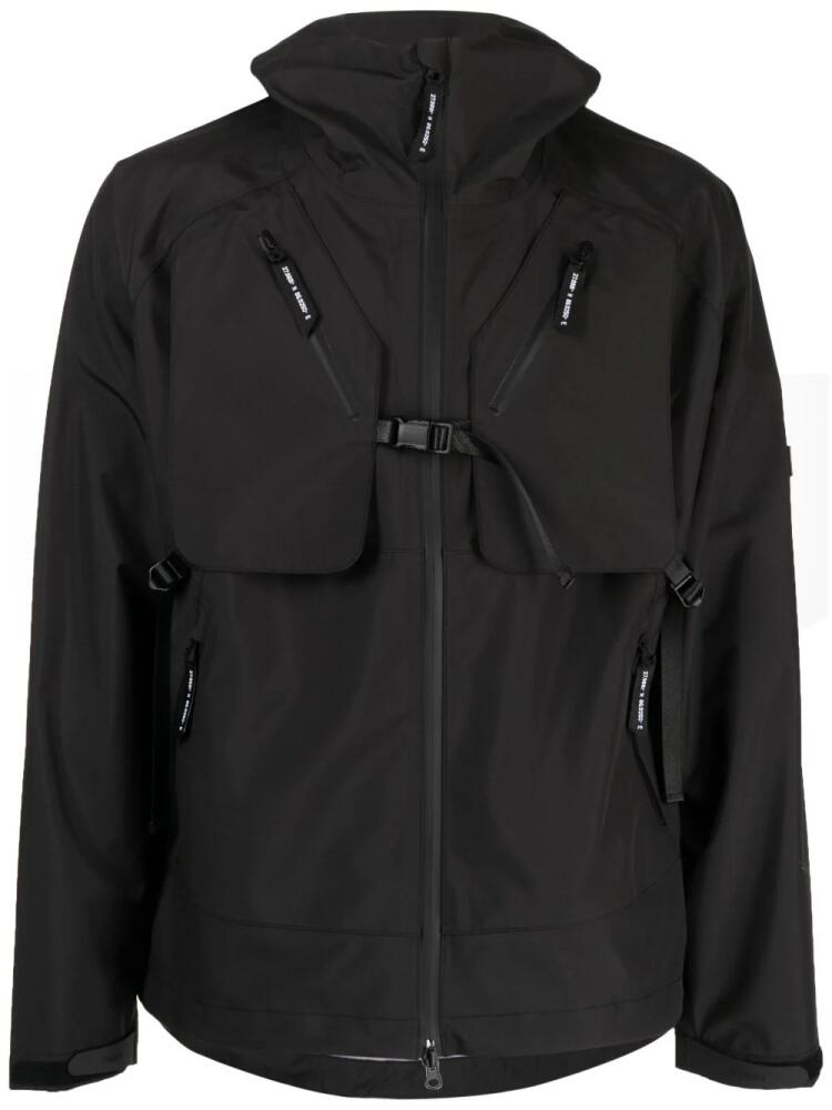 Spoonyard multiple-pockets taped jacket - Black Cover