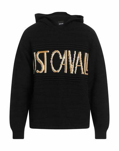 Just Cavalli Man Sweater Black Polyamide, Acrylic, Cotton, Wool, Synthetic fibers Cover