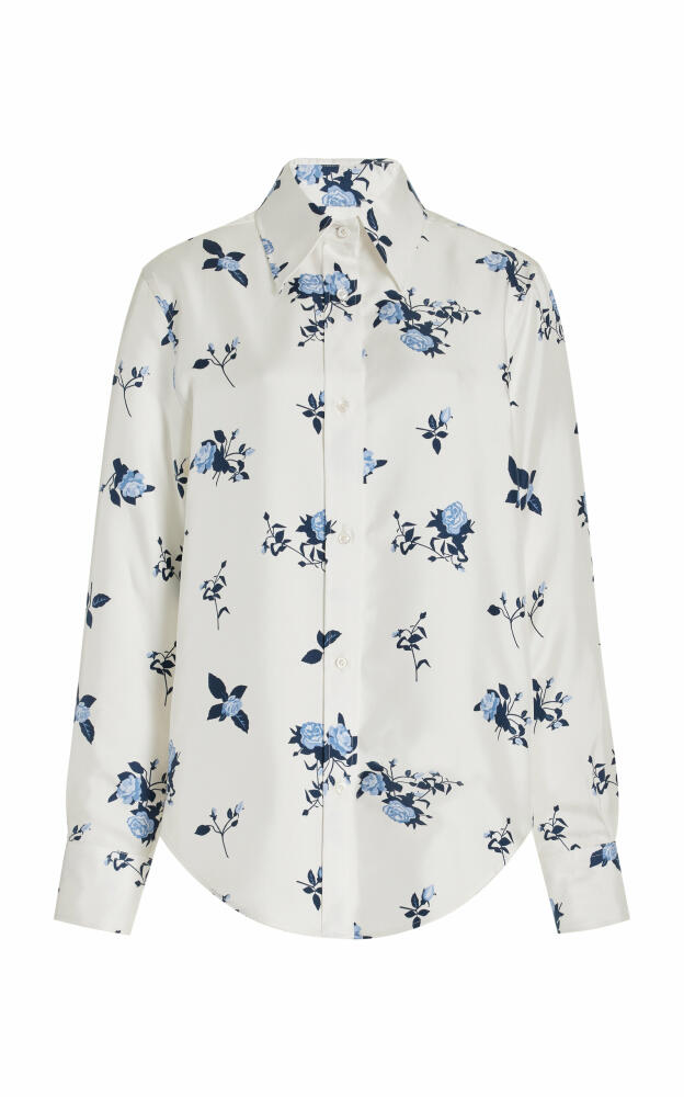 Thom Browne - Floral Silk Shirt - White Cover