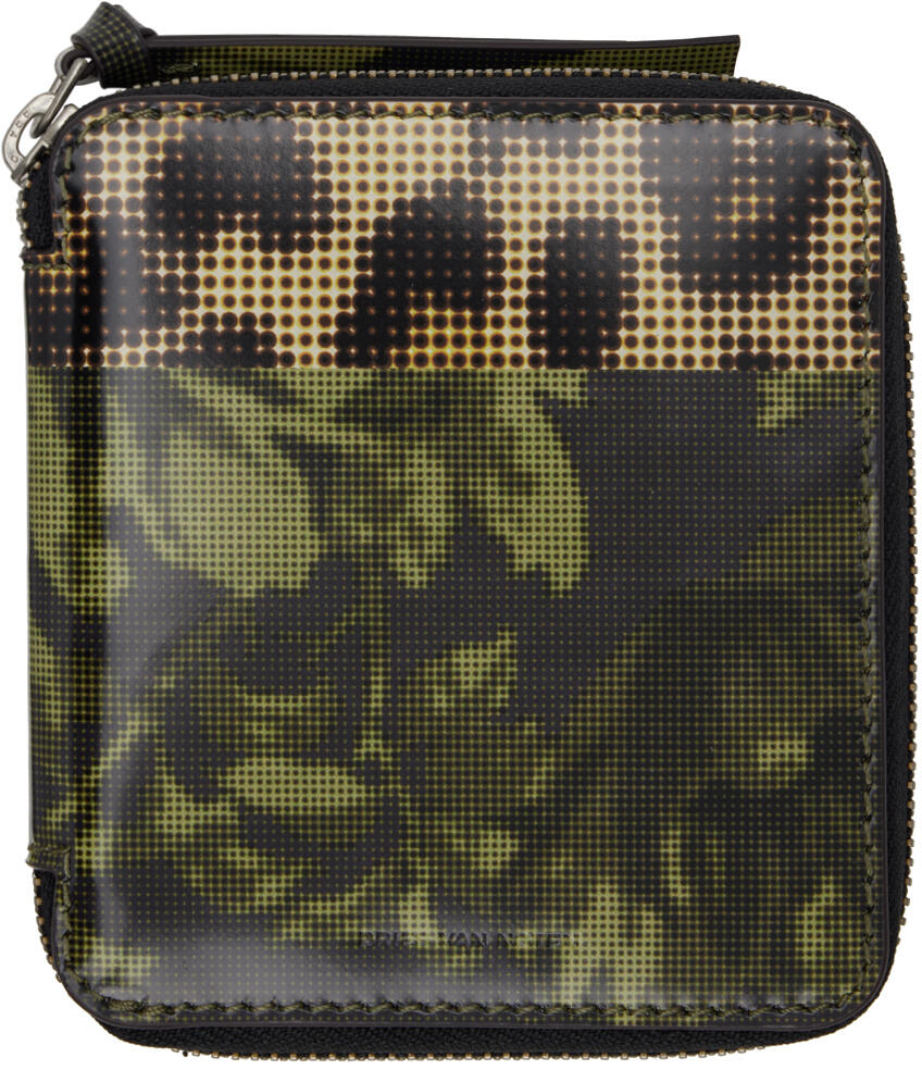 Dries Van Noten Khaki Printed Wallet Cover