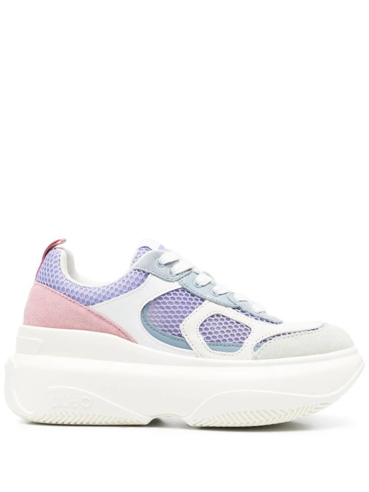 LIU JO June colour-block platform sneakers - Purple Cover