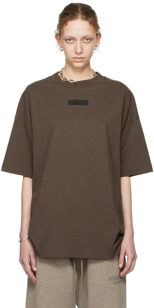 Fear of God ESSENTIALS Brown Crewneck T-Shirt Cover