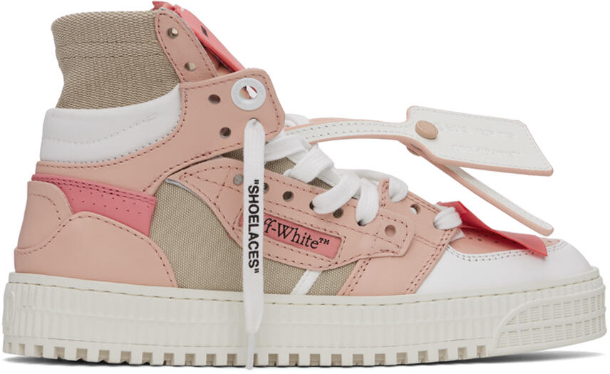 Off-White Pink & Beige 3.0 Off Court Sneakers Cover