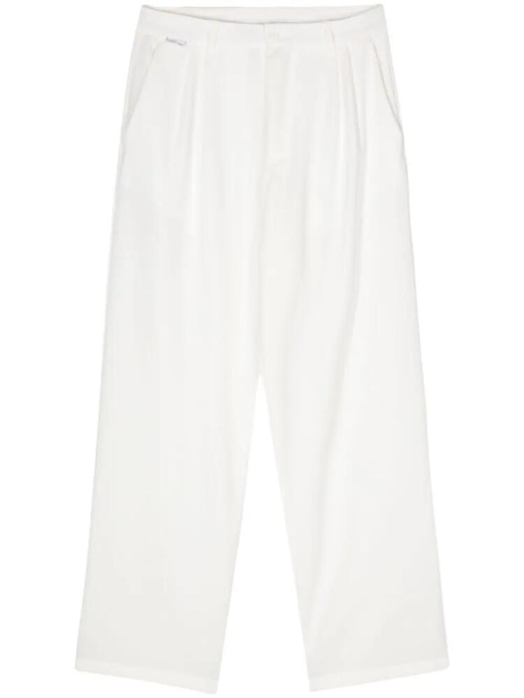 Family First pleat-detailing palazzo trousers - White Cover