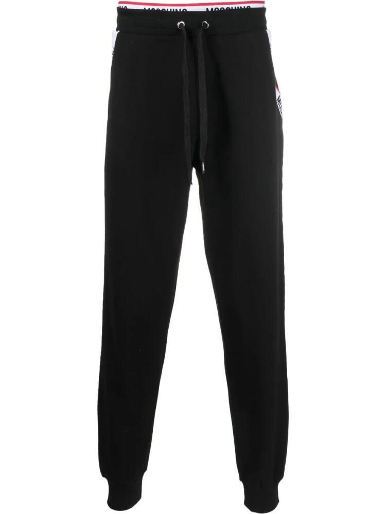 Moschino logo-waistband trousers - Black Cover