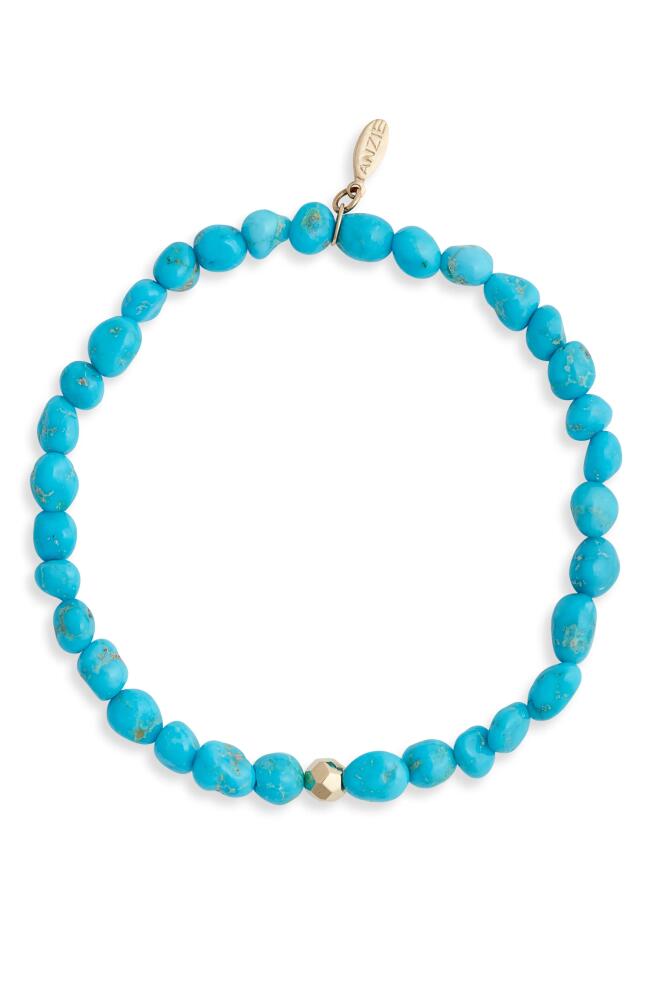 Anzie Boheme Sleeping Beauty Turquoise Beaded Stretch Bracelet in Blue Cover