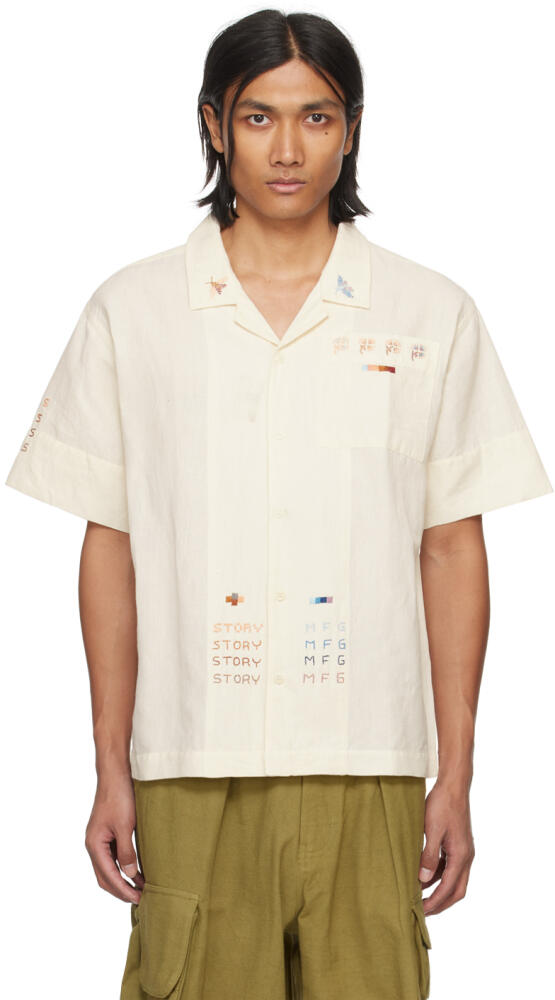 Story mfg. Off-White Greetings Shirt Cover