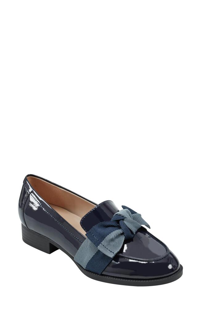 Bandolino Bow Loafer in Navy Blue Cover