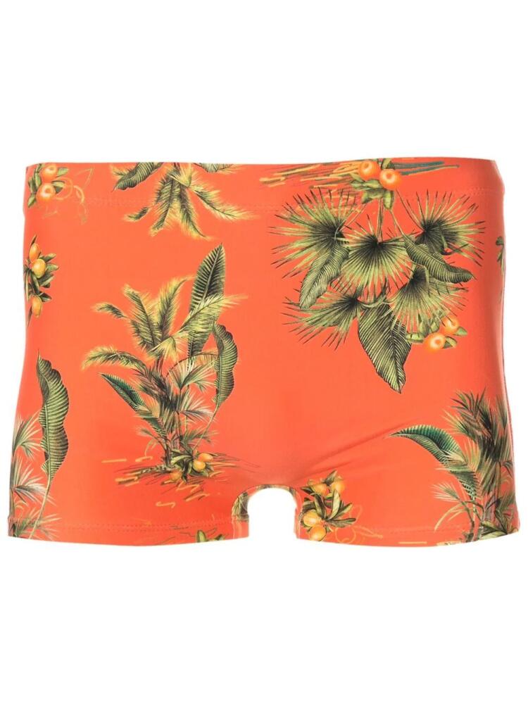 Lygia & Nanny floral-print swim shorts - Orange Cover