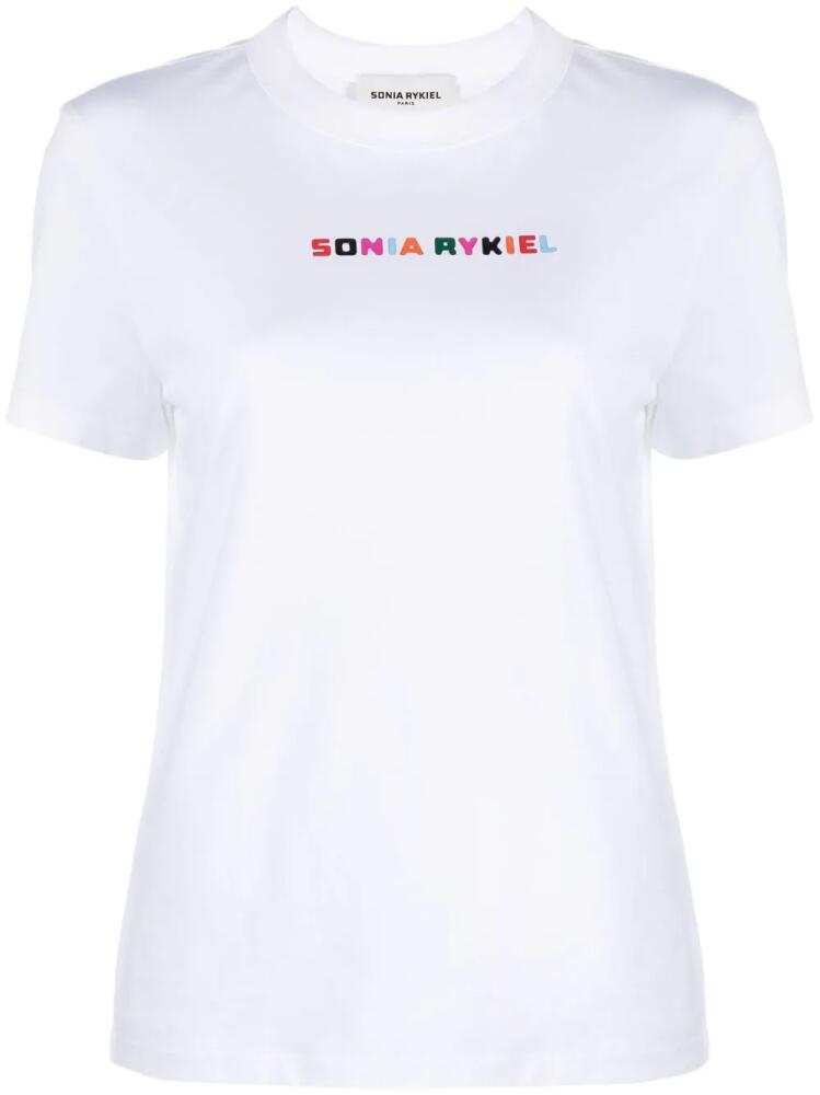 Sonia Rykiel logo-print cotton T-shirt - White Cover