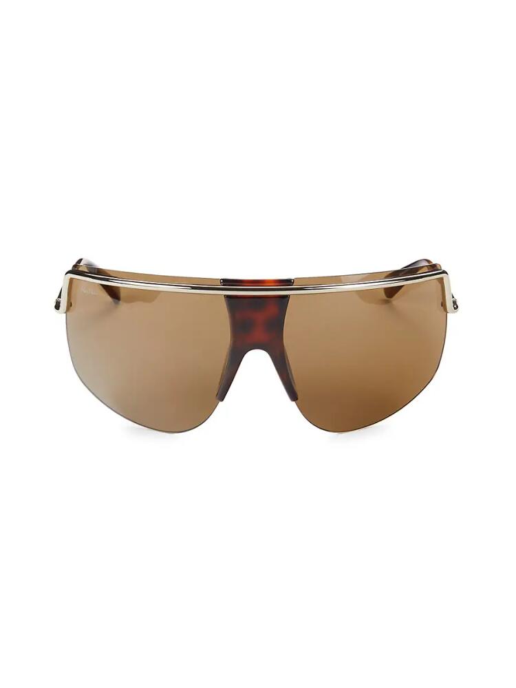 Max Mara Women's 70MM Wrap Sunglasses - Brown Cover