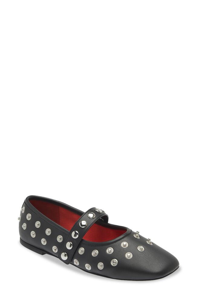 Stella McCartney Ryder Snap Studded Mary Jane Ballet Flat in Black Cover