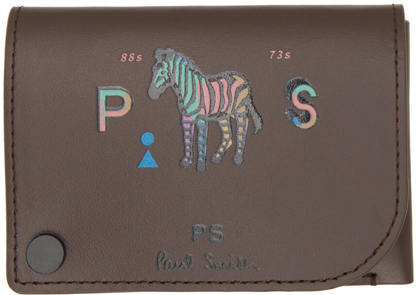 PS by Paul Smith Brown Pivot Card Holder Cover