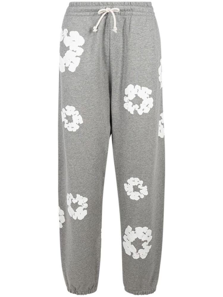 Denim Tears drawstring "Cotton Wreath" track pants - Grey Cover