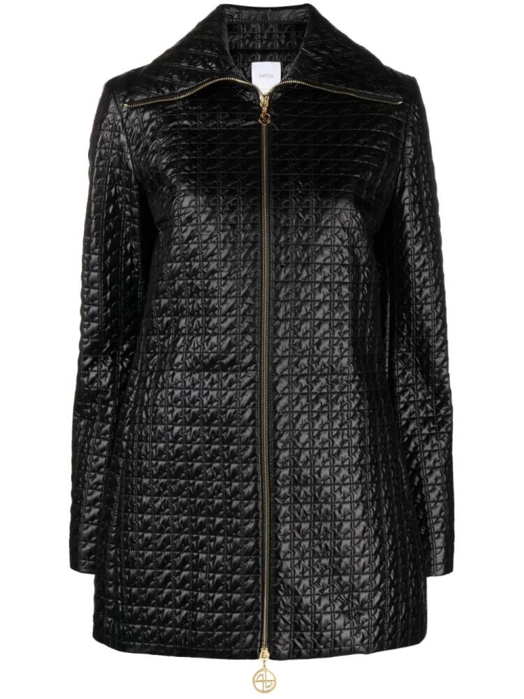 Patou JP-quilted zip-front jacket - Black Cover