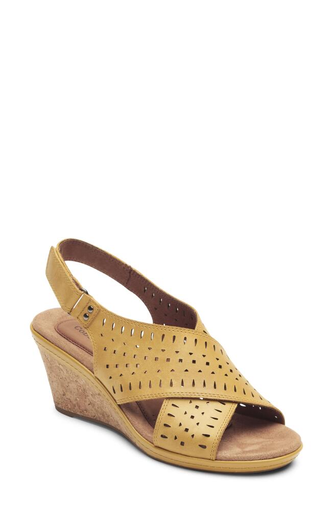 Rockport Cobb Hill Janna Slingback Sandal in Sunbeam Leather Cover