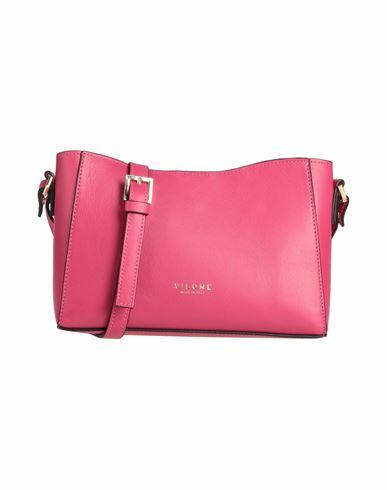 Visone Woman Cross-body bag Fuchsia Calfskin Cover