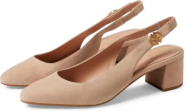 Cole Haan The Go-To Slingback Pump 45 mm (Brush Suede) Women's Shoes Cover