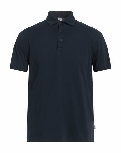 Aspesi Man Polo shirt Navy blue Cotton Cover