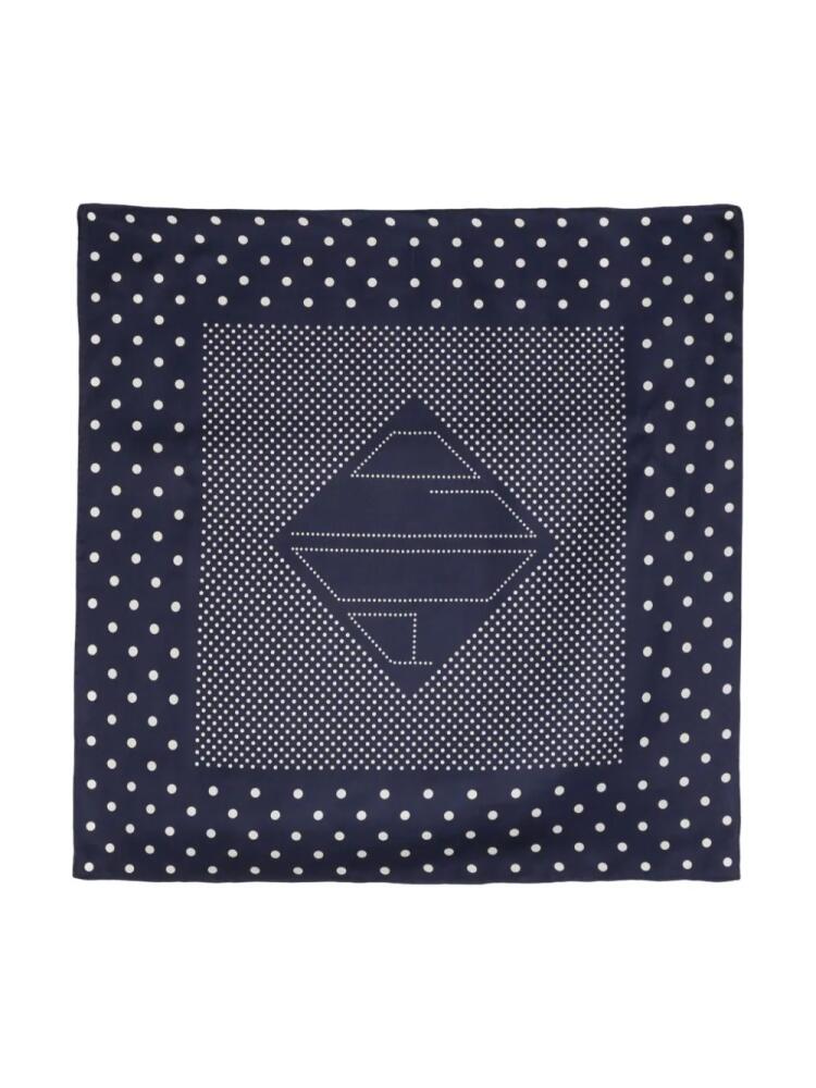 Polo Ralph Lauren polka-dot silk scarf - Blue Cover