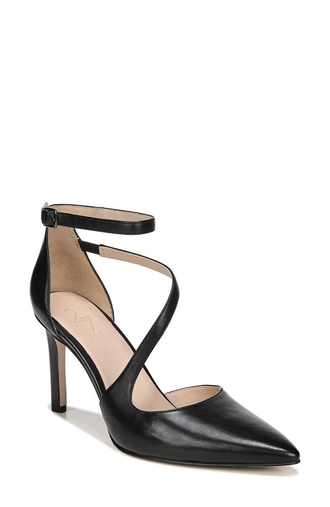 27 EDIT Naturalizer Abilyn Ankle Strap Pump in Black Leather Cover