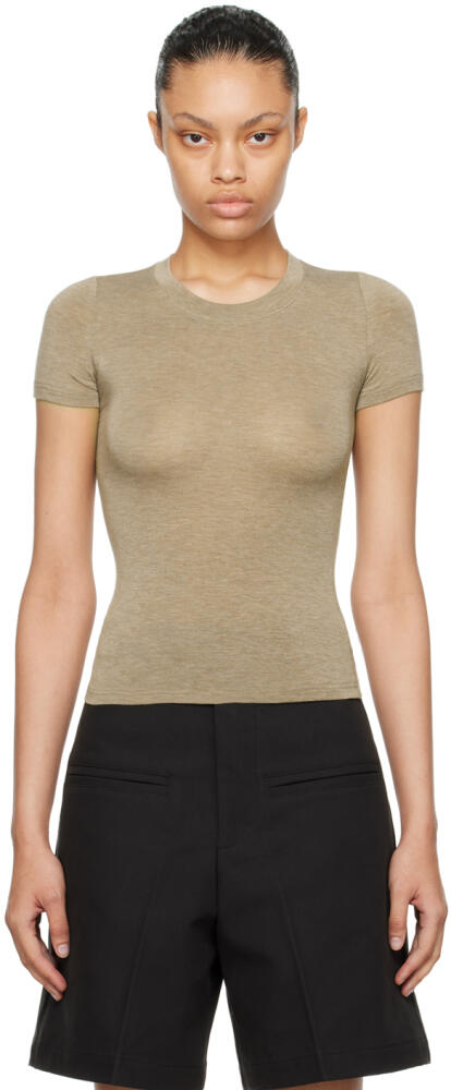 Fax Copy Express Khaki Crewneck T-Shirt Cover