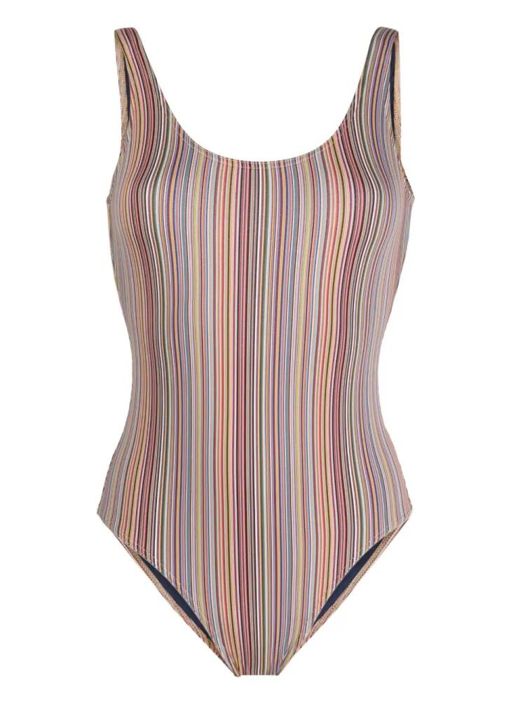 Paul Smith round-neck striped swimsuit - Multicolour Cover