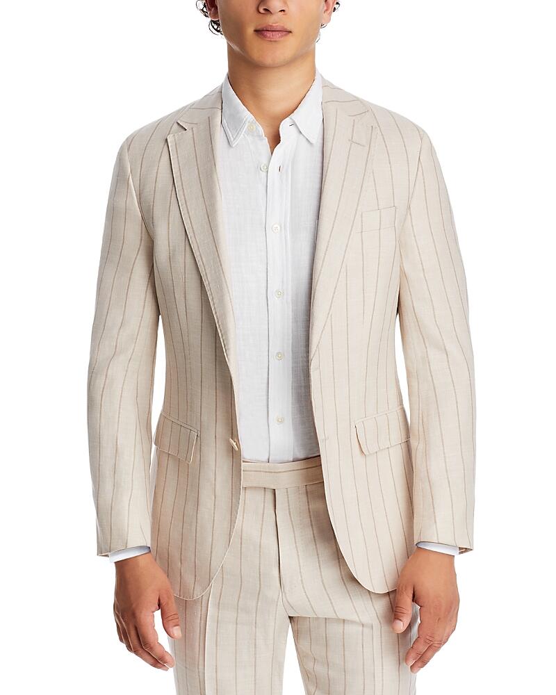 Boss L Harvers Striped Slim Fit Suit Cover