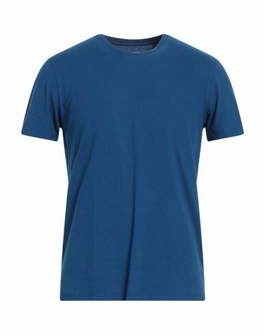 Majestic Filatures Man T-shirt Blue Organic cotton, Recycled cotton Cover