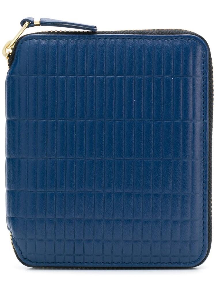 Comme Des Garçons Wallet zip-around leather wallet - Blue Cover