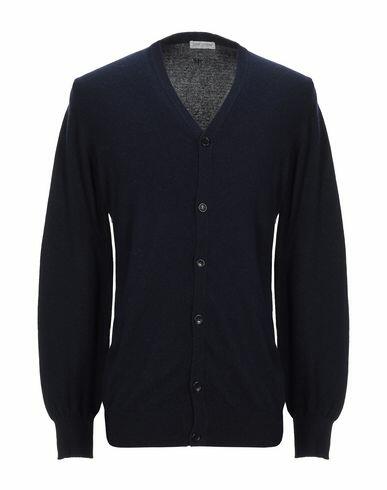 Daniele Alessandrini Homme Man Cardigan Midnight blue Polyamide, Viscose, Wool, Cashmere Cover