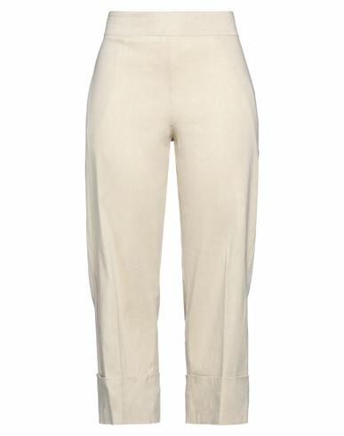 D. exterior Woman Pants Ivory Viscose, Polyester, Polyamide, Linen, Elastane Cover