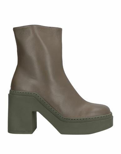 Poesie Veneziane Woman Ankle boots Military green Leather Cover