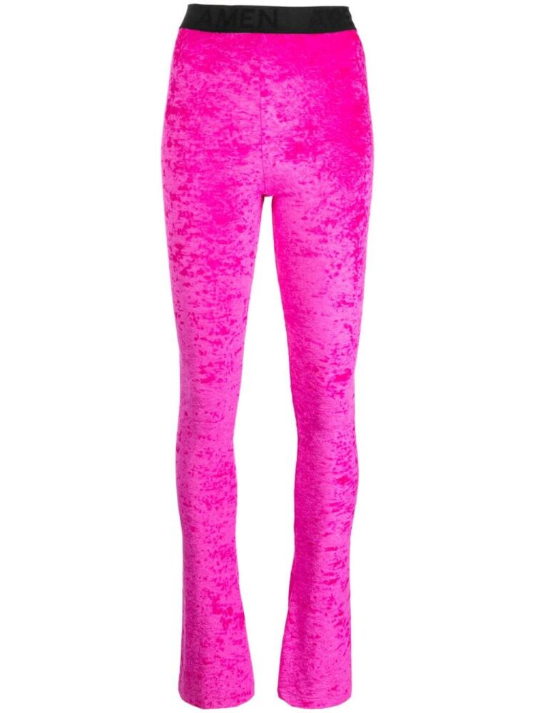 Amen velvet flared trousers - Pink Cover