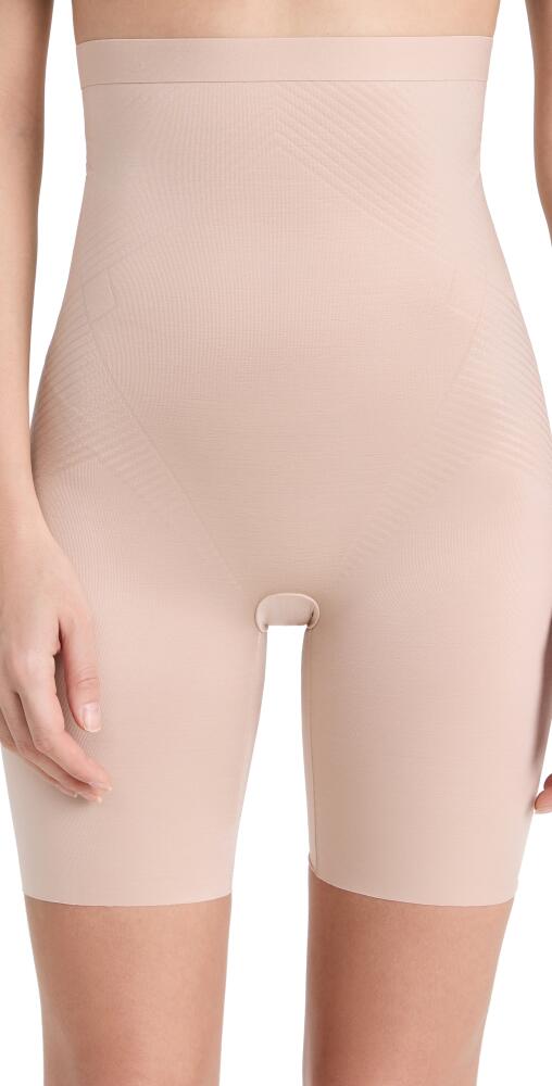 SPANX Thinstincts 2.0 High Waisted Shorts Champagne Beige Cover