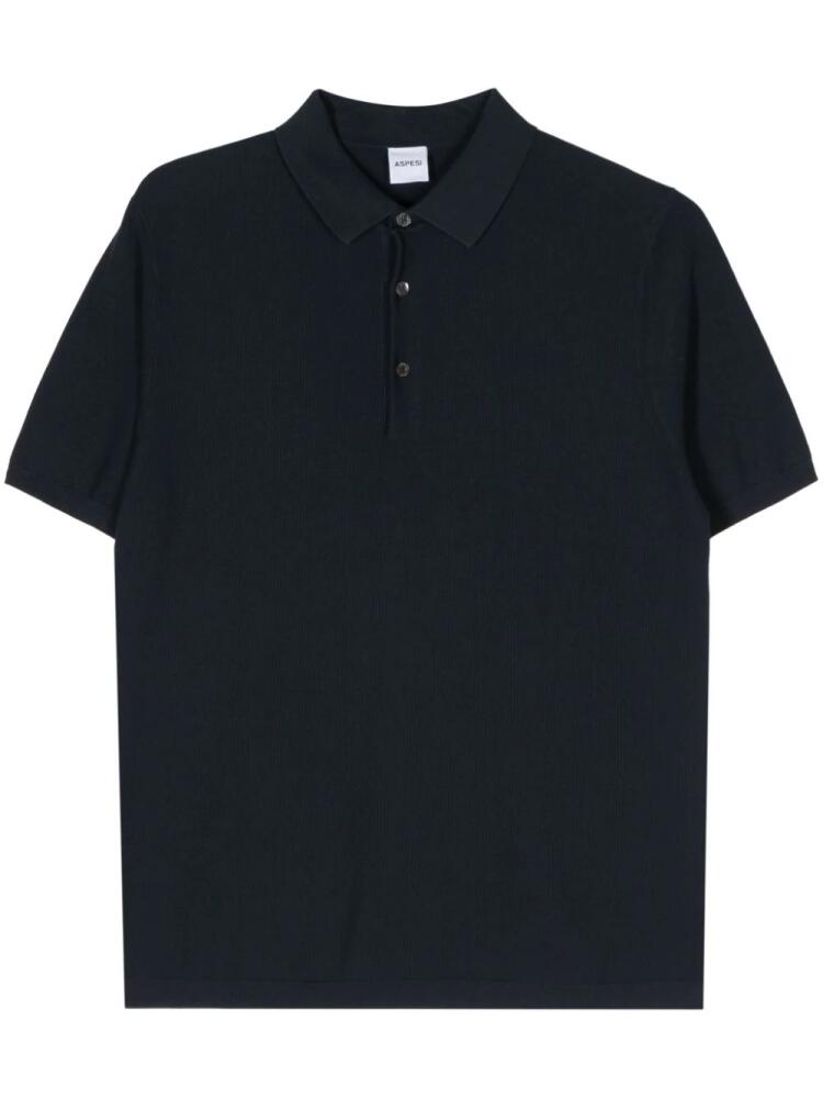 ASPESI piqué polo shirt - Blue Cover