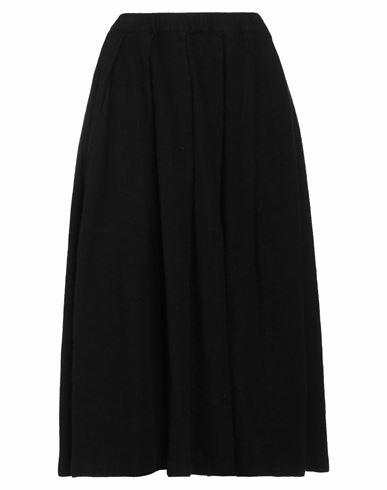 Comme Des Garçons Woman Midi skirt Black Wool, Nylon Cover