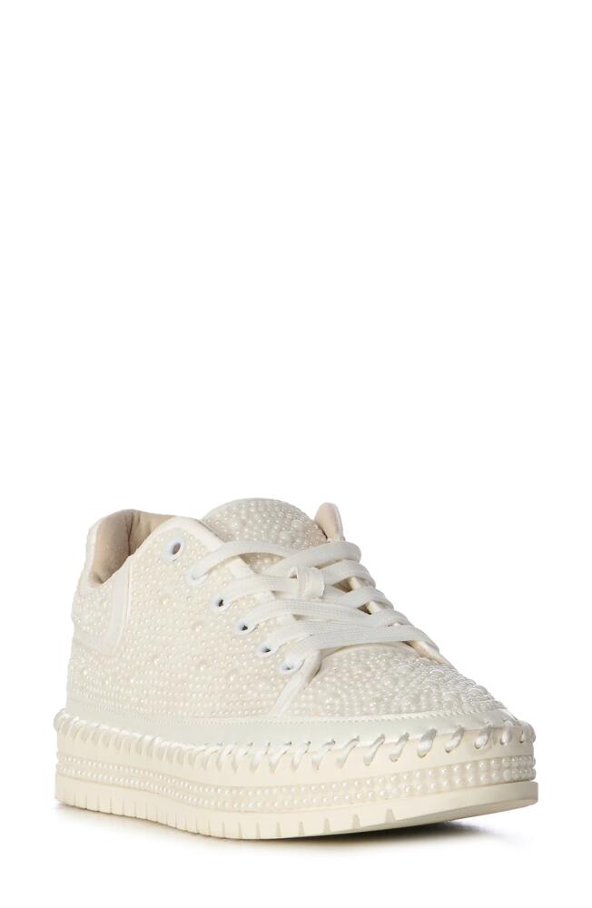 AZALEA WANG Cardin High Top Sneaker in White Cover