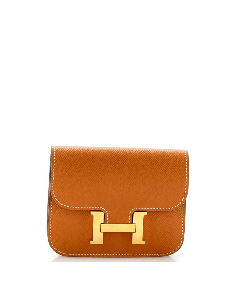 Pre-Owned Hermes Constance Slim Wallet Epsom Cover