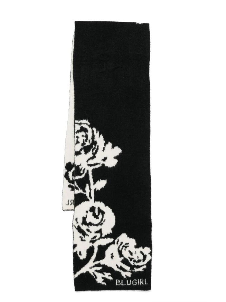 Blugirl Rose scarf - Black Cover