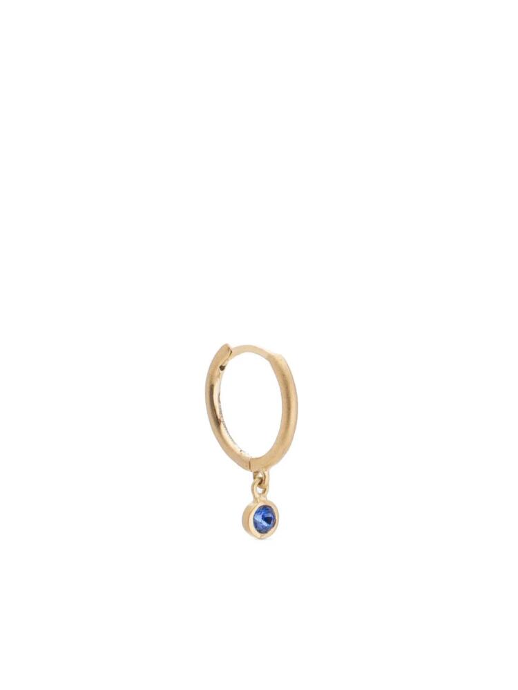 We by WHITEbIRD 18kt yellow gold Ada blue sapphire hoop earring Cover