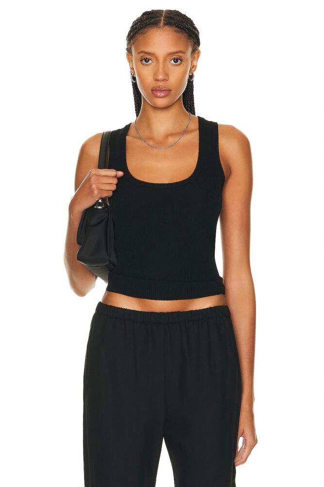 Matteau Ribbed Tank Top in Black Cover