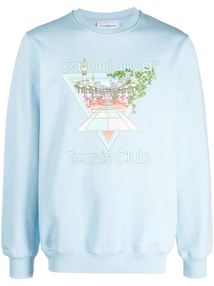 Casablanca Tennis Club Icon sweatshirt - Blue Cover