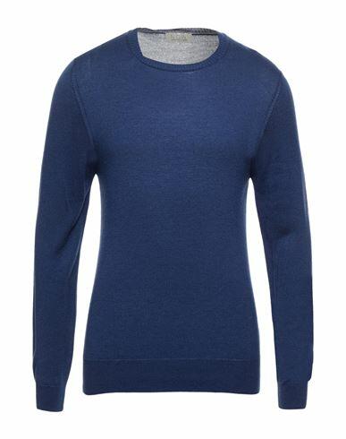 N. o.w. Andrea Rosati Cashmere Man Sweater Blue Viscose, Polyamide, Cashmere Cover