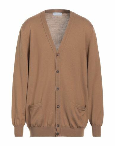 Gran Sasso Man Cardigan Sand Virgin Wool Cover